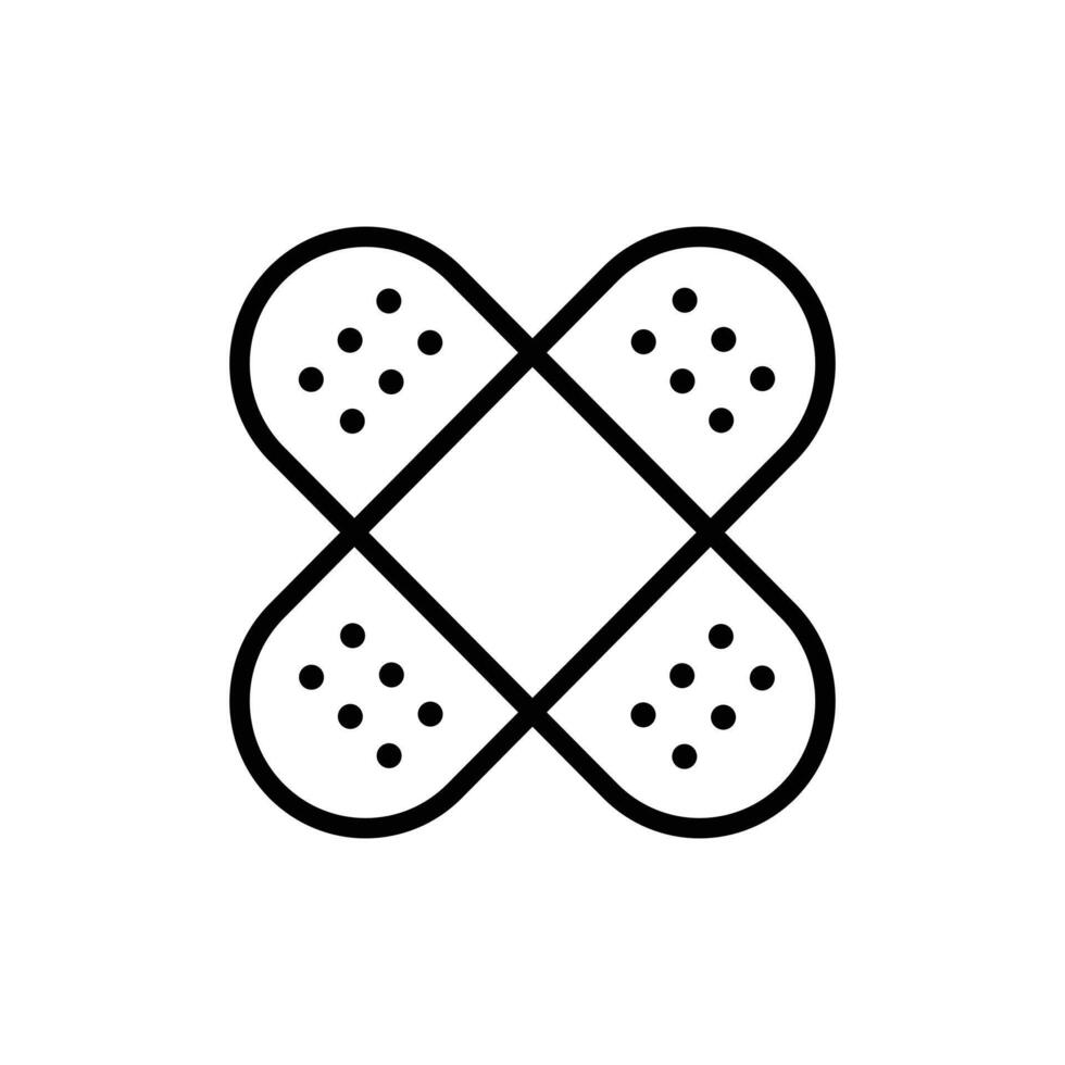 Medical patch icon vector