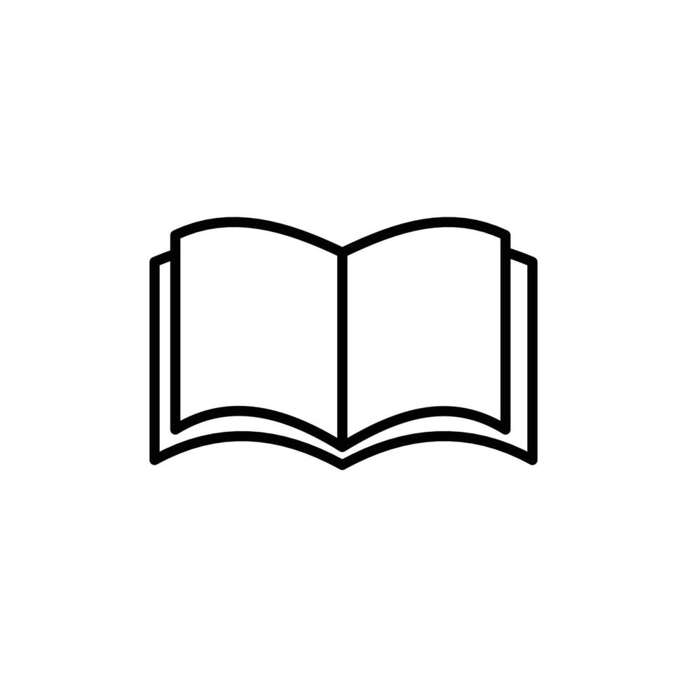 Open Book icon vector