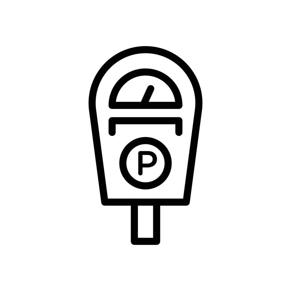 Parking meter icon vector