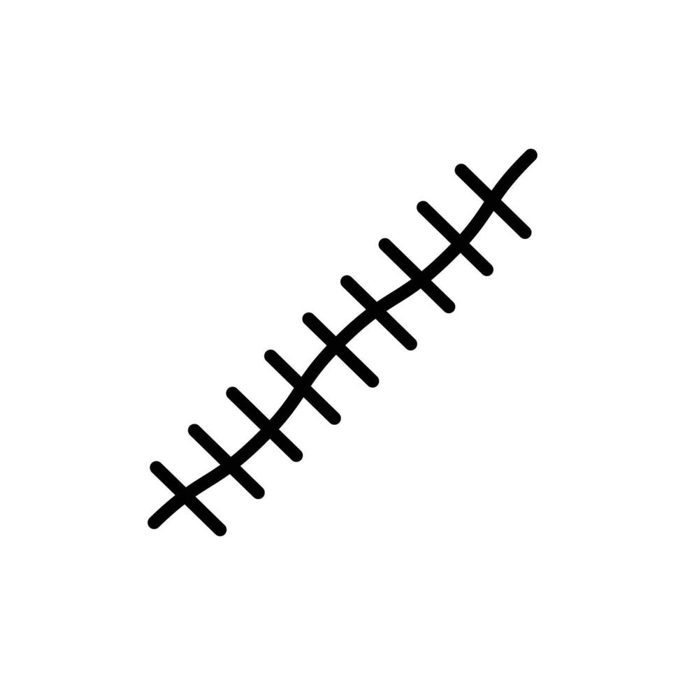 Scar icon logo sign set outline vector