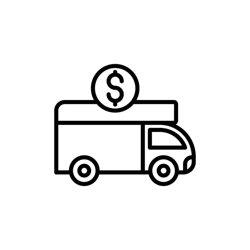 Shipping charges icon vector