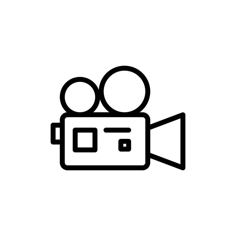 camera icon logo sign set outline vector