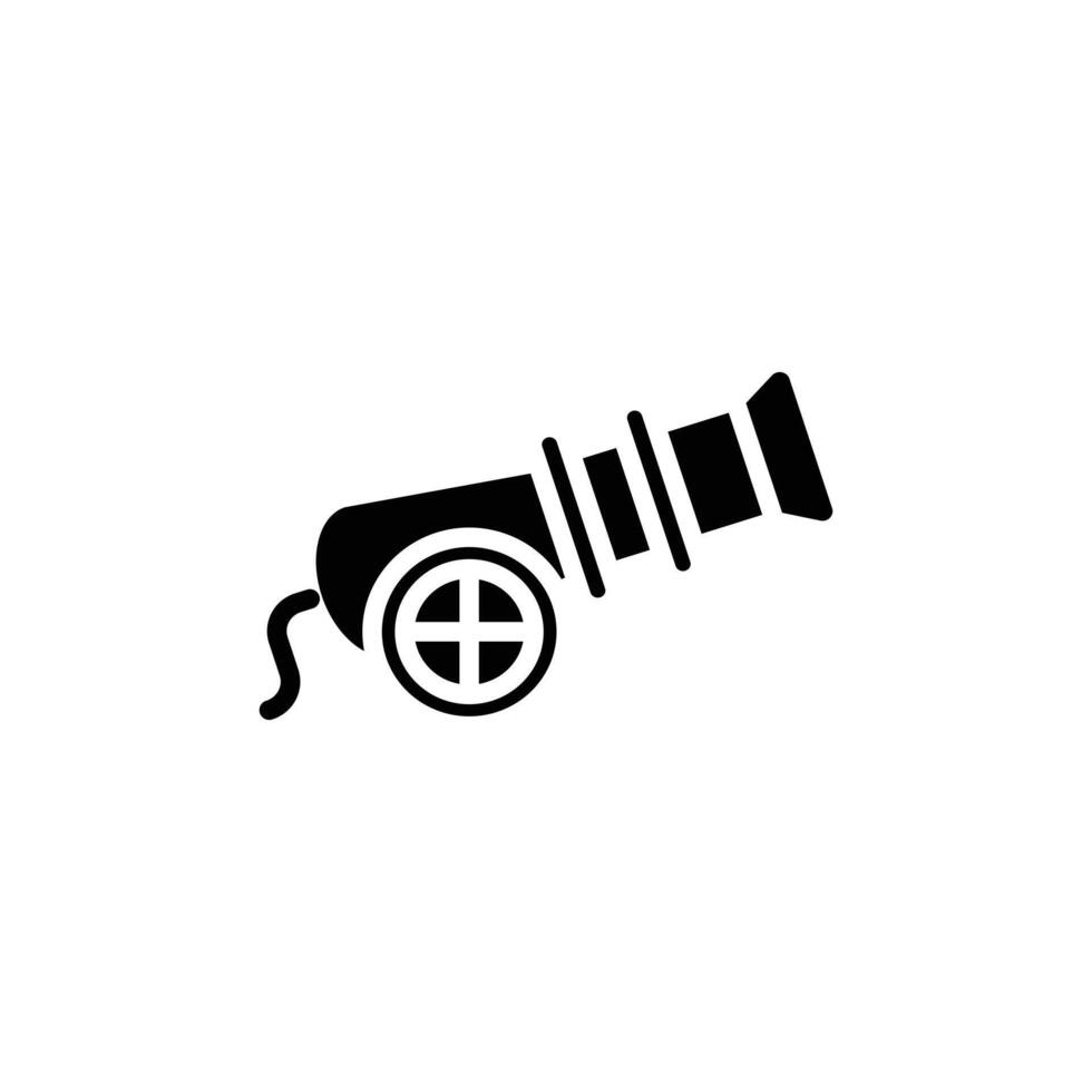 Cannon icon logo sign set outline vector
