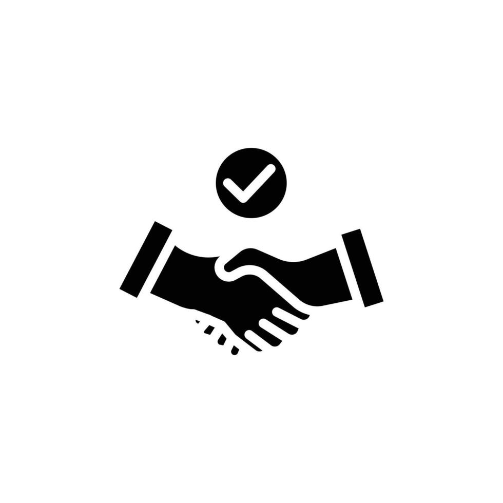 Deal icon logo sign set outline vector