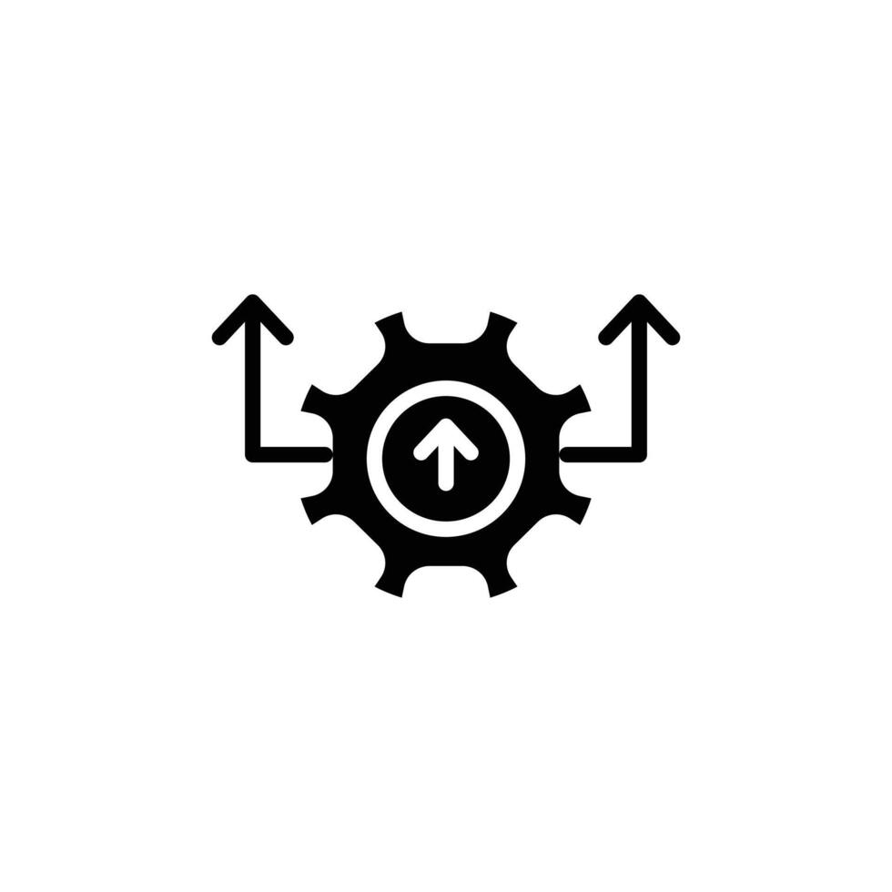 Efficiency icon logo sign set outline vector