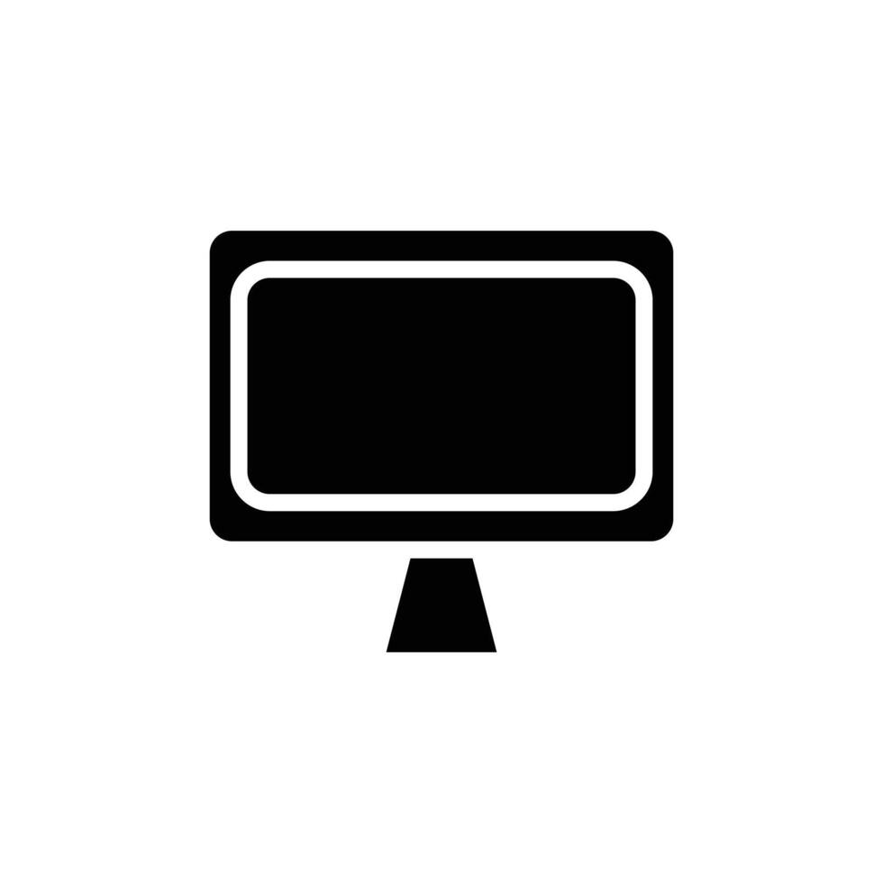 screen icon logo sign set outline vector