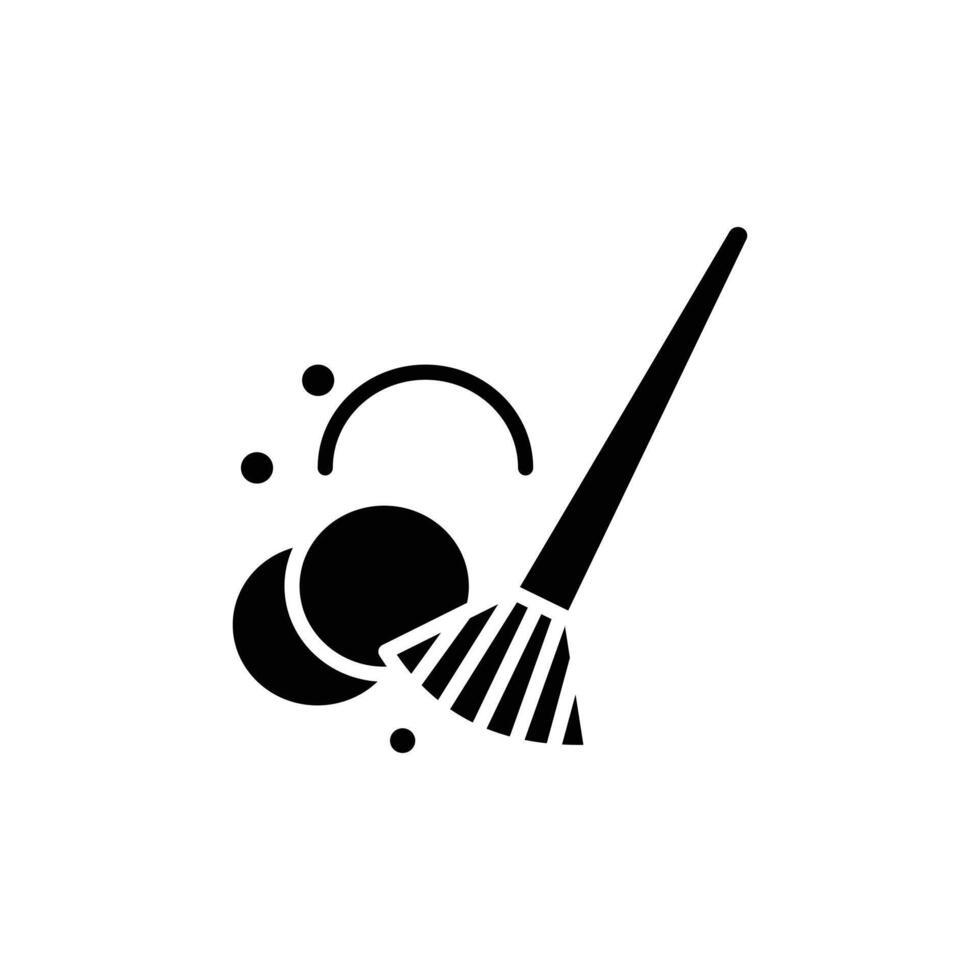 Sweeping icon logo sign set outline vector