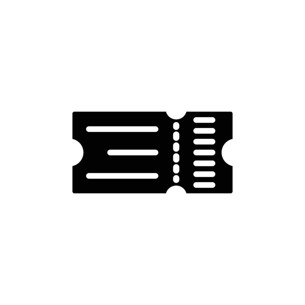 Ticket icon logo sign set outline vector