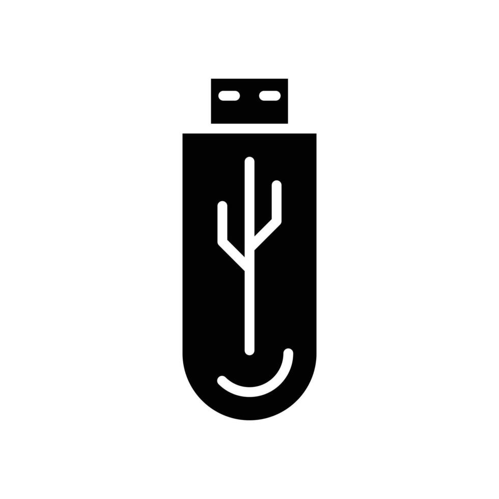 USB icon logo sign set outline vector