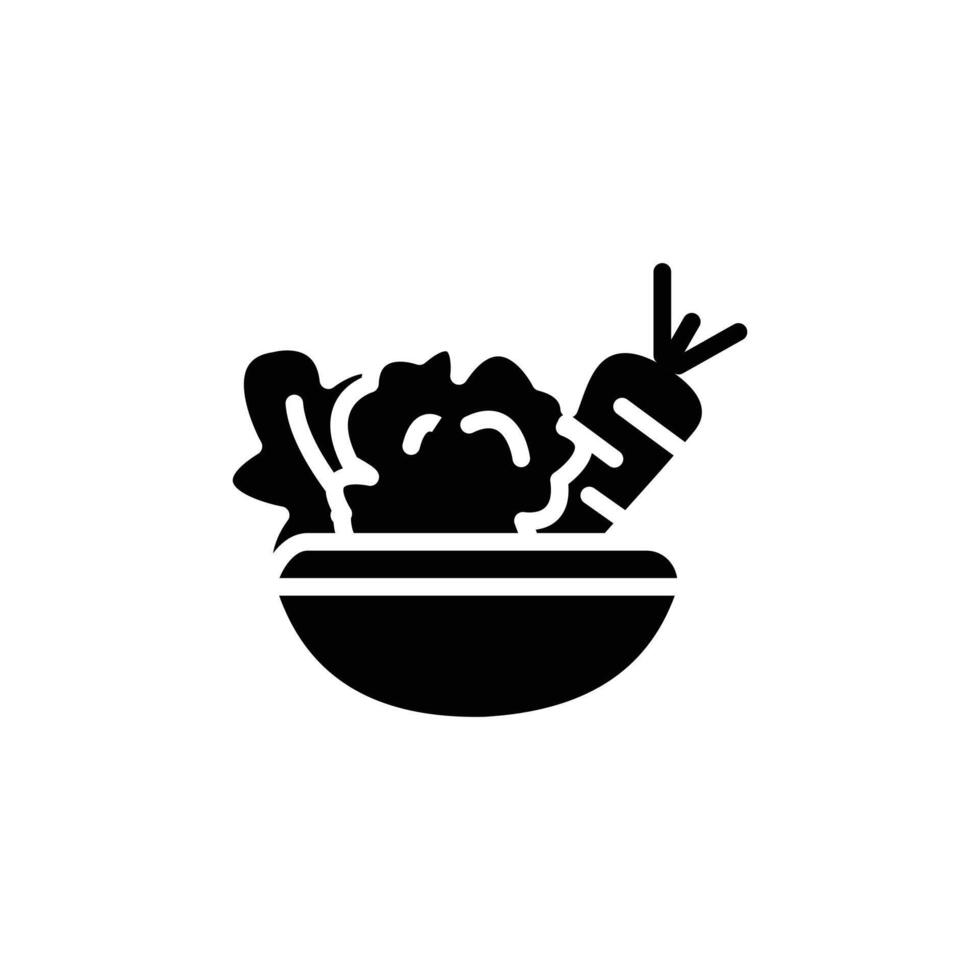 Vegetarian food icon logo sign set outline vector