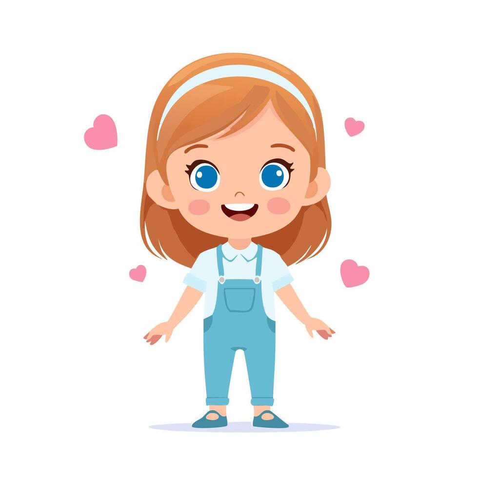 Babysitter Cute Worker Work Job Profession Professional Occupation Cartoon Character vector