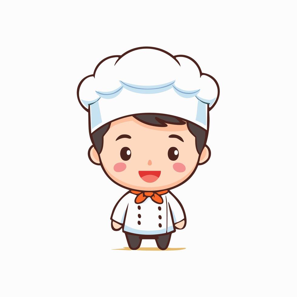 Chef Cute Worker Work Job Profession Professional Occupation Character vector