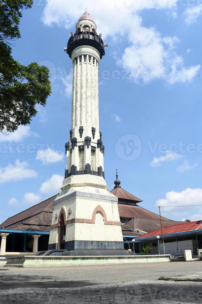 The minaret of the Grand Mosque of Surakarta photo
