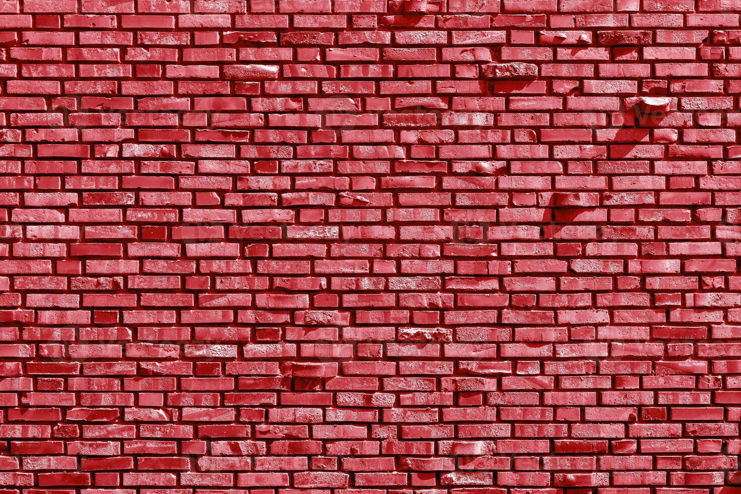 The background of the old red brick wall for design interior and various scenes or as a background for interviews. photo