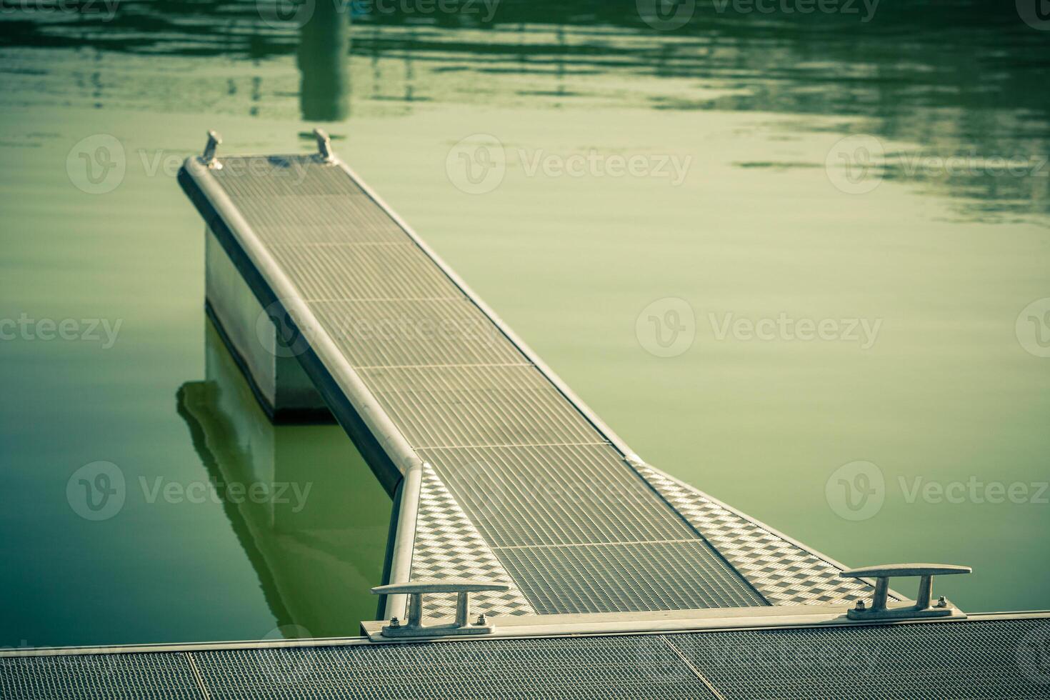 Modern Pier in the water photo