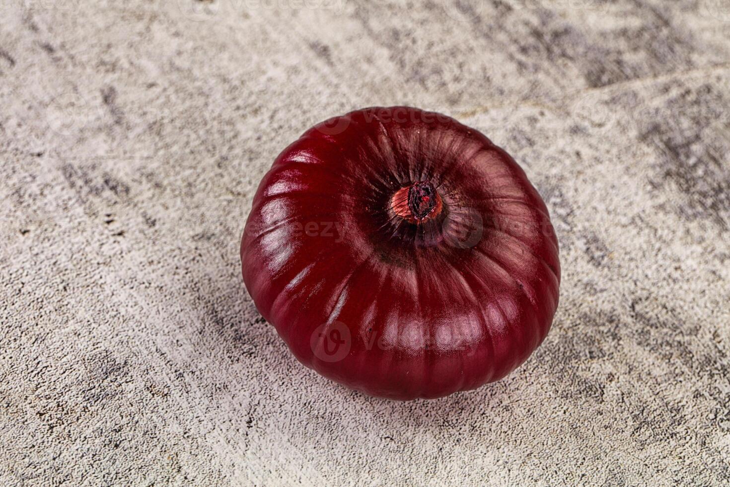 Ripe purple onion for cooking photo