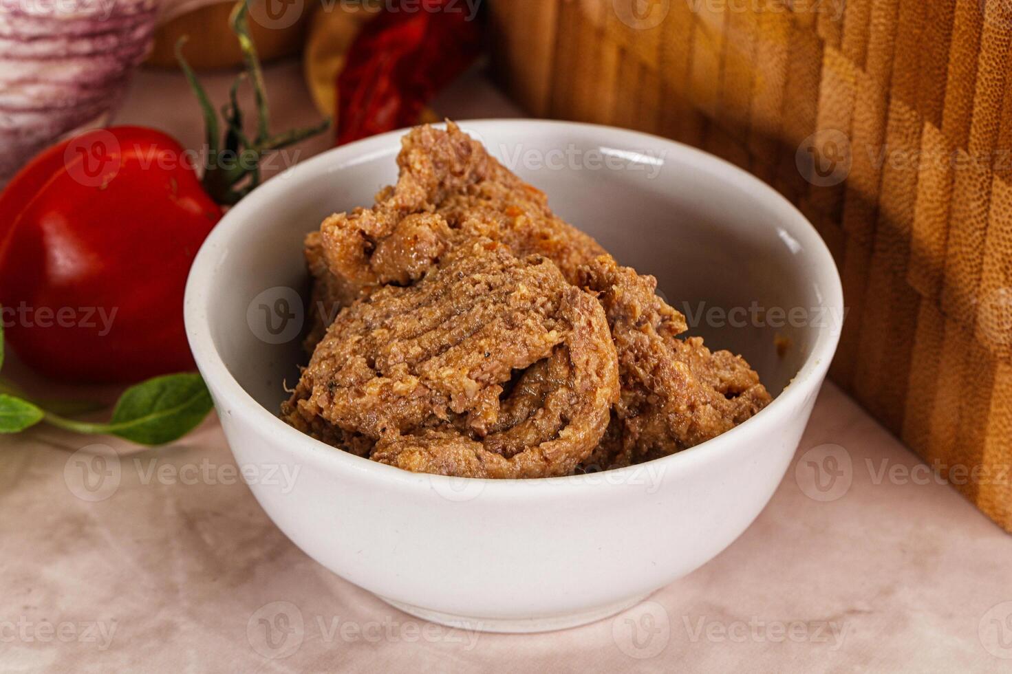 Liver Pate spread in the bowl photo