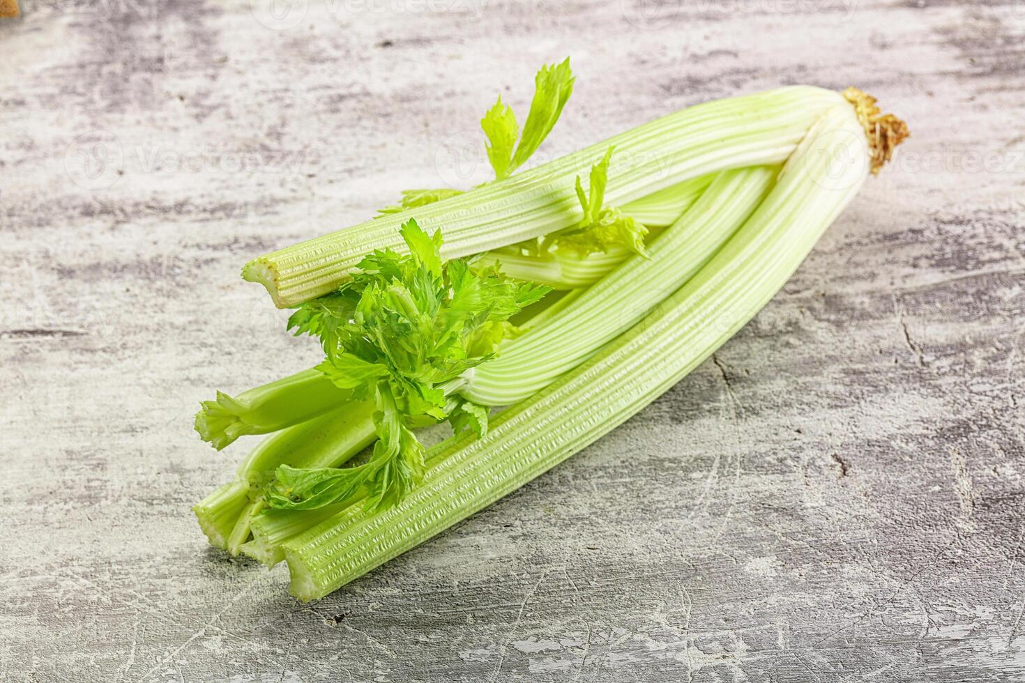 Vegan cuisine - raw celery stem photo