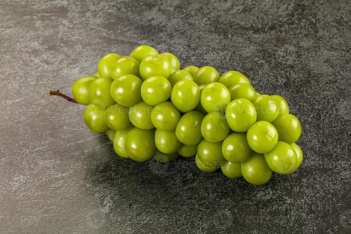 Sweet ripe juicy green grape photo