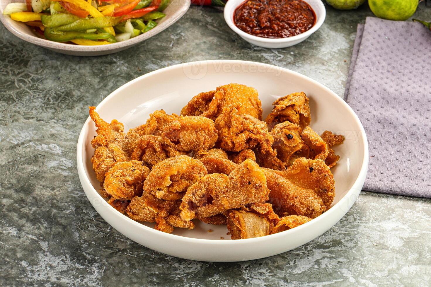 Golden crispy Breaded calamari snack photo