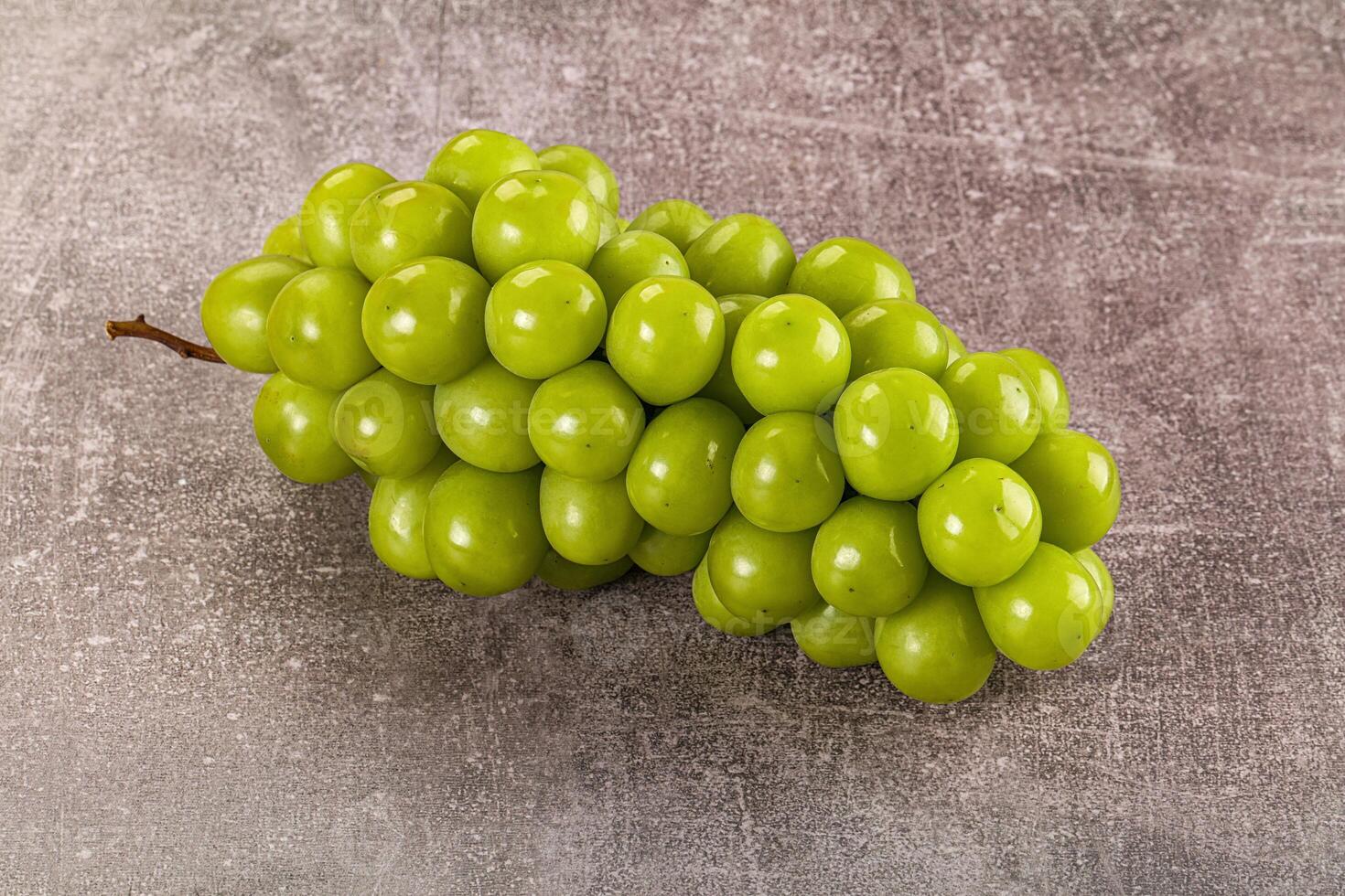 Sweet ripe juicy green grape photo