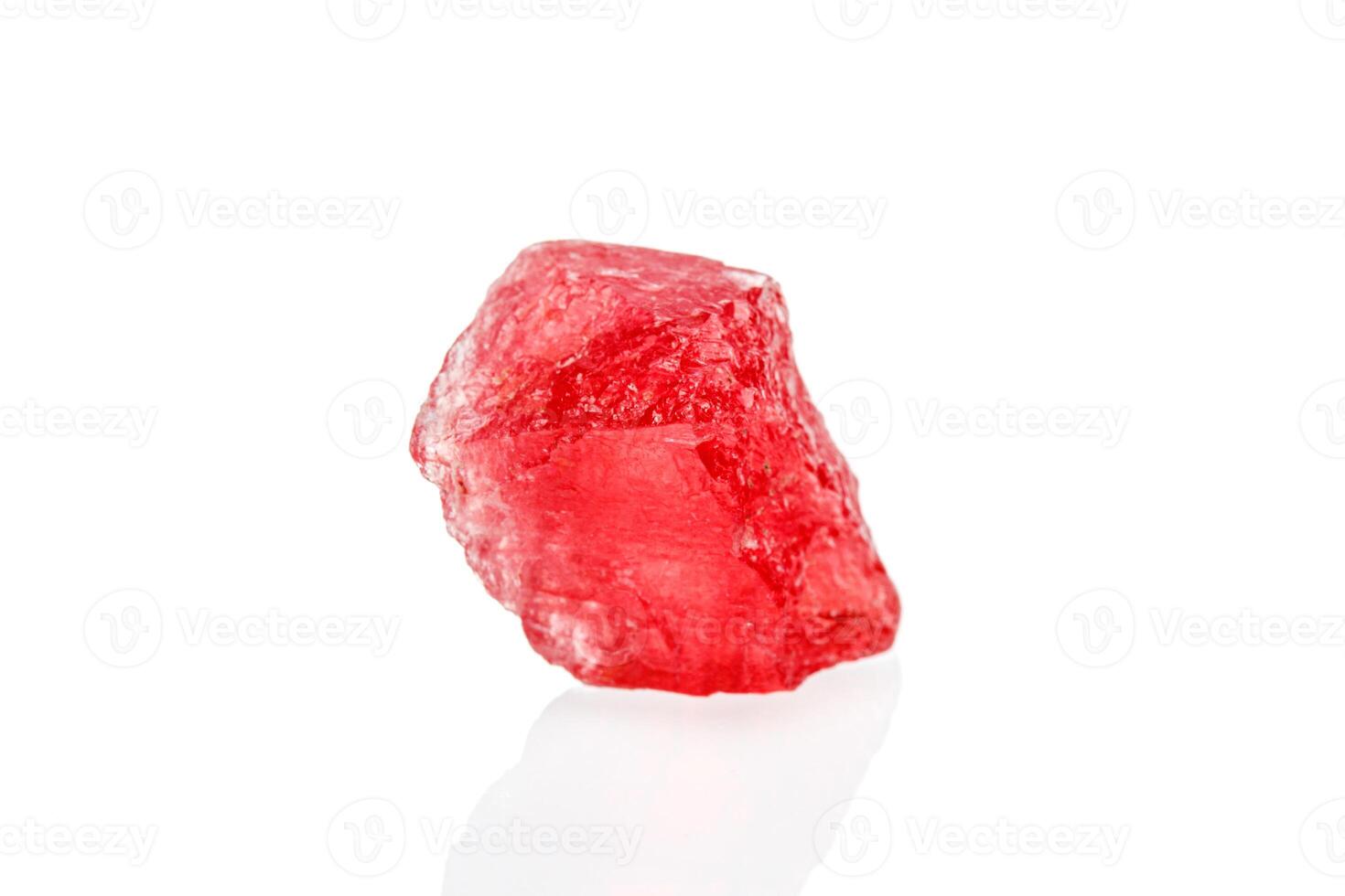 macro mineral stone spinel on a white background photo
