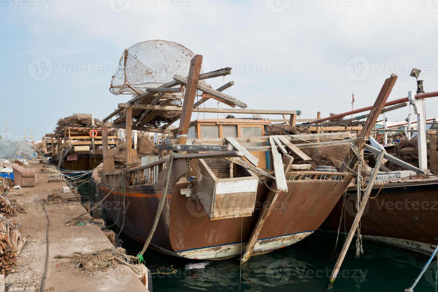 Old fishing boats photo