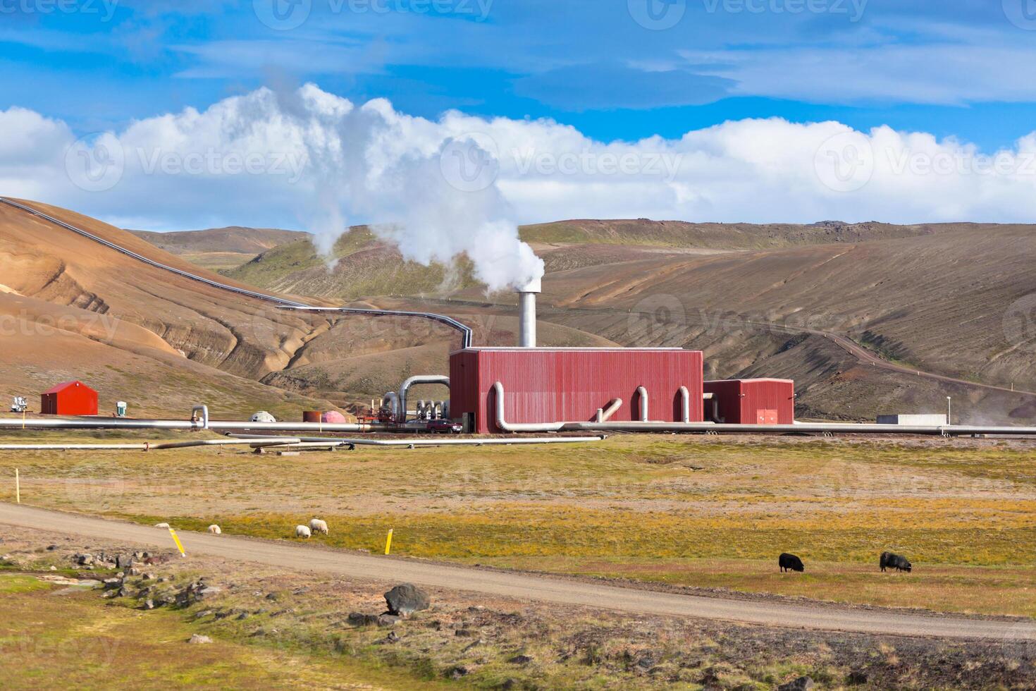 Geothermal Power Station in Iceland photo