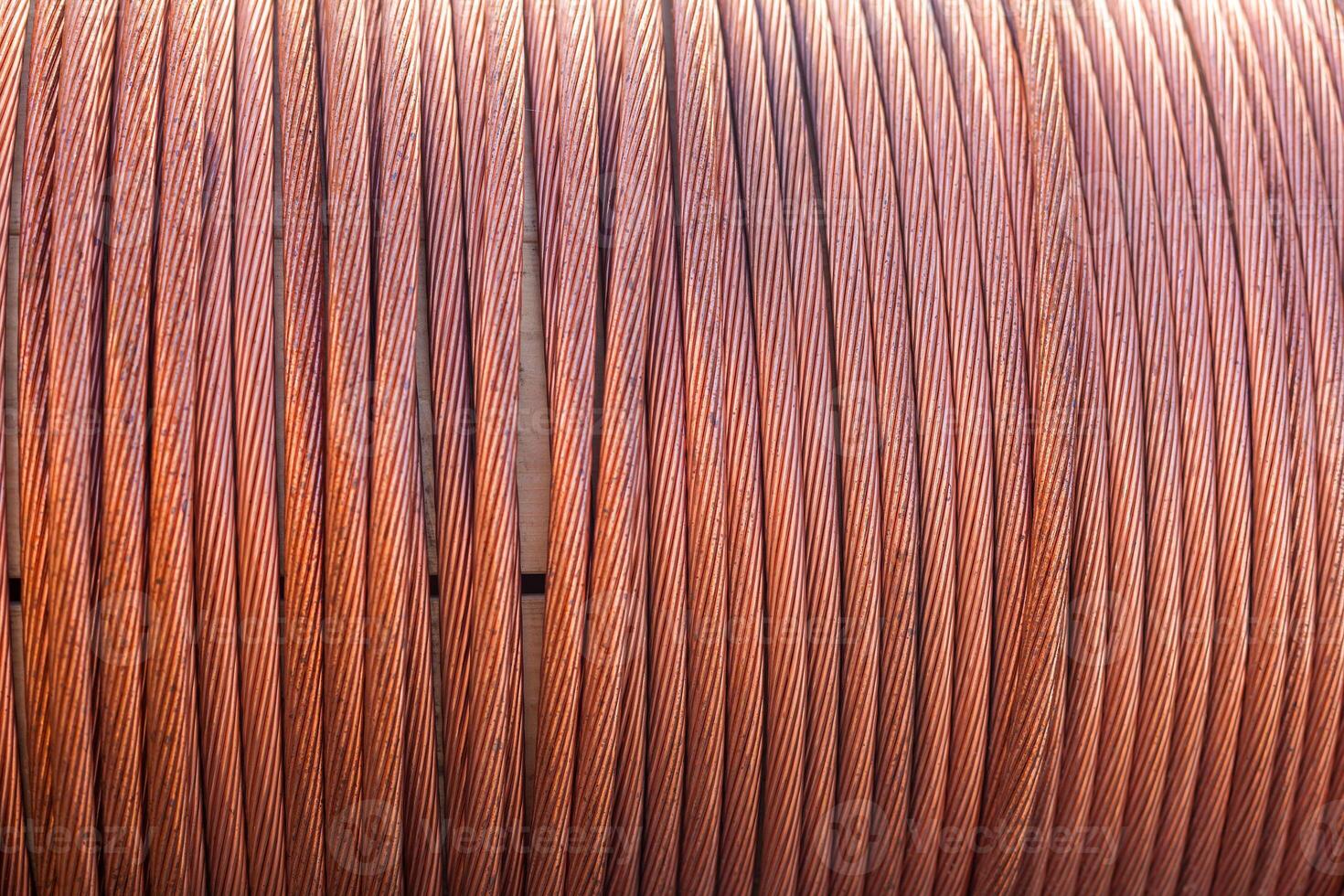 large spools of electric cable photo