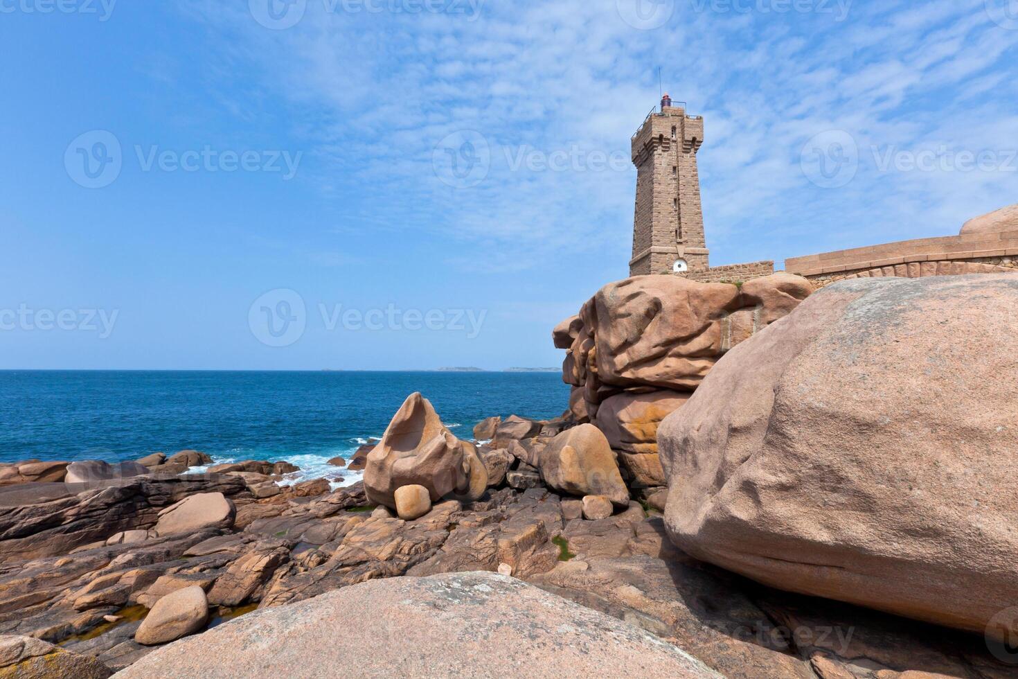 Lighthouse Men Ruz at Brittany, France photo