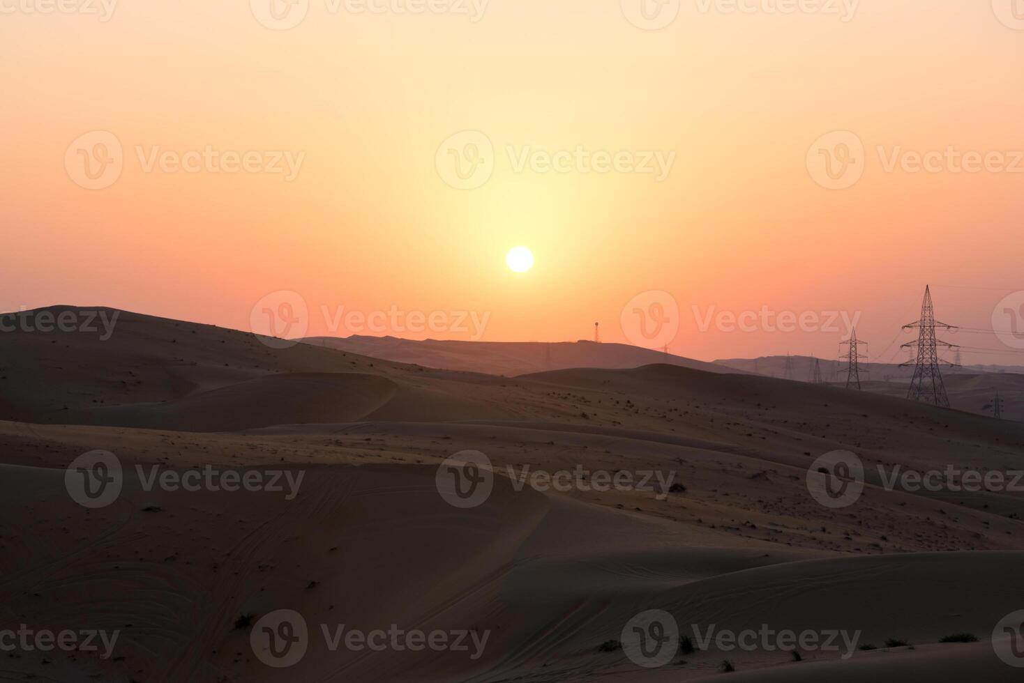 Desert dunes in Liwa, United Arab Emirates photo