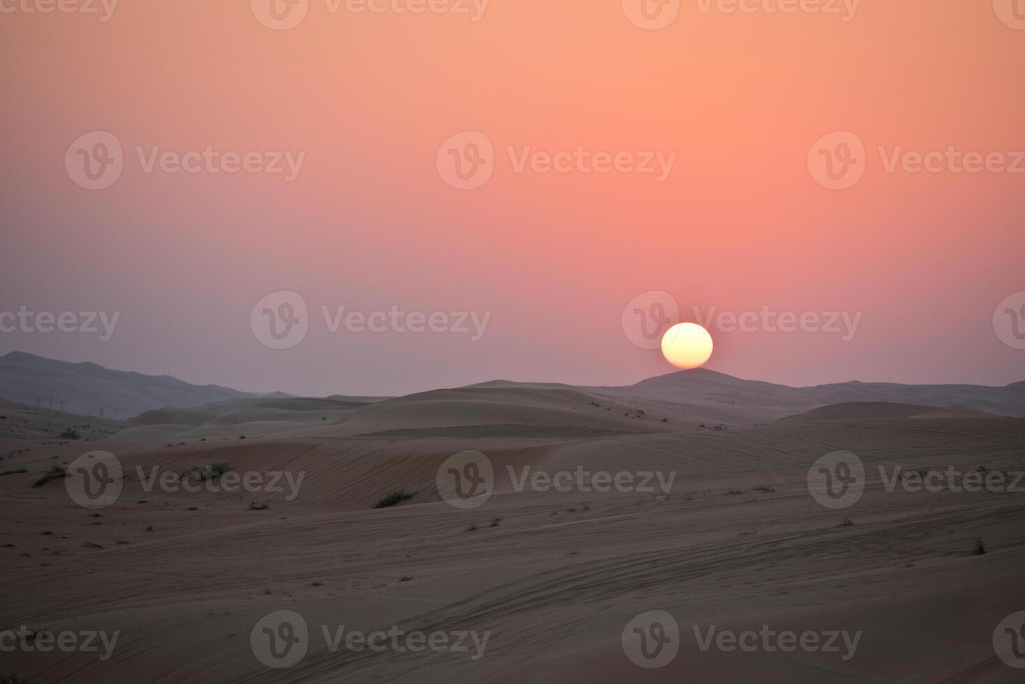 Desert dunes in Liwa, United Arab Emirates photo