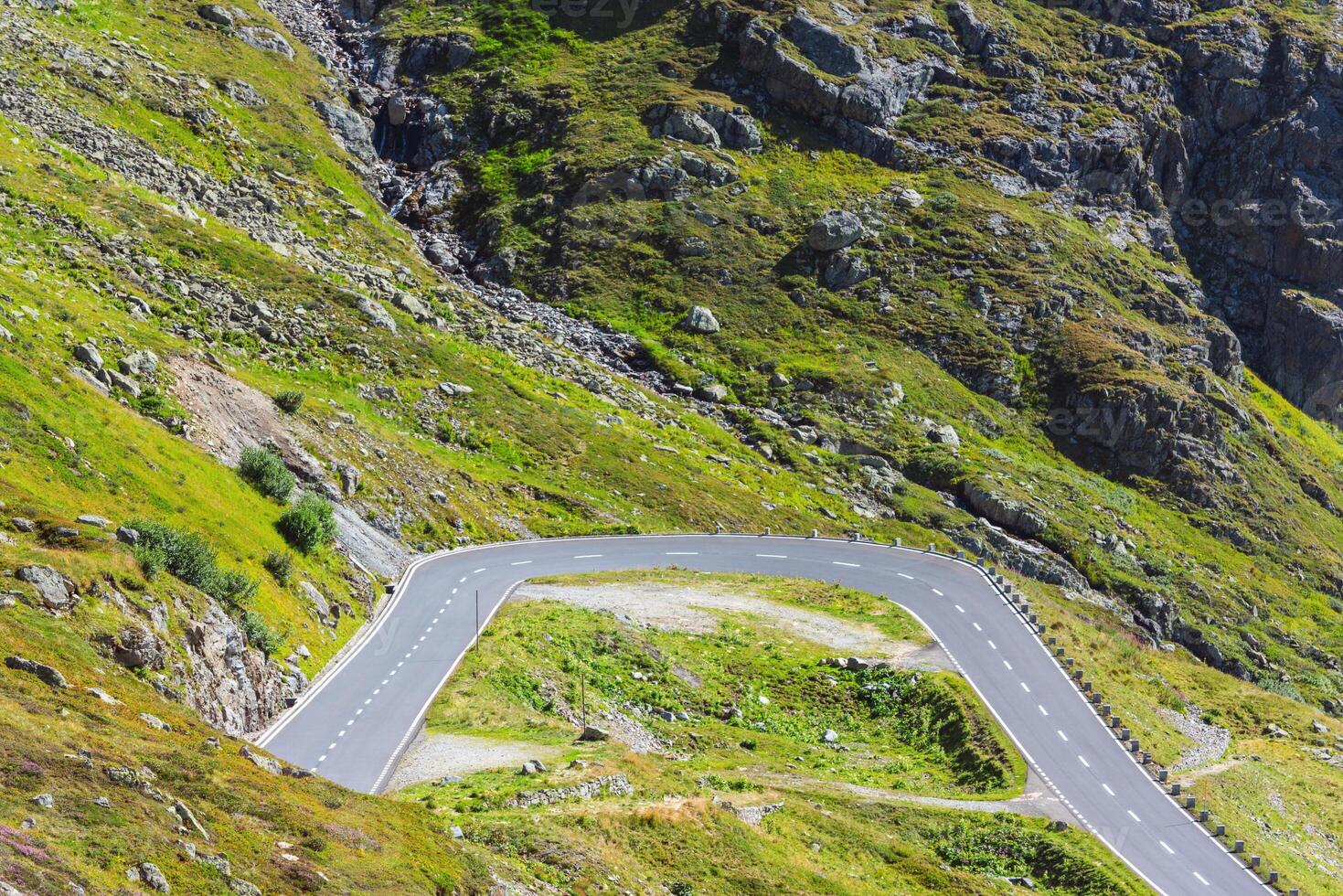 Road Turn in Mountains photo