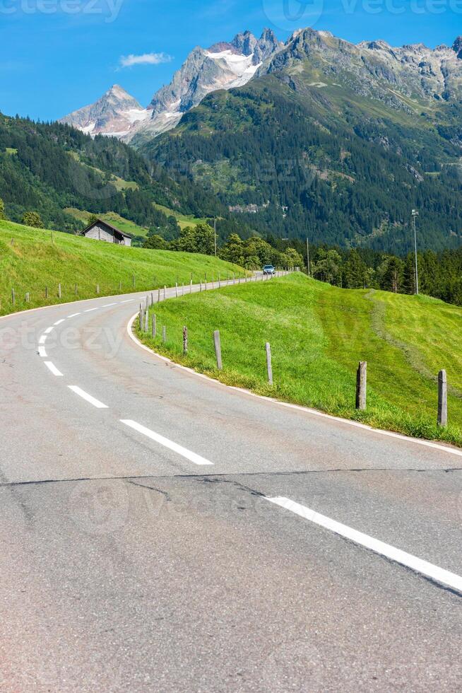Road Turn in Mountains photo