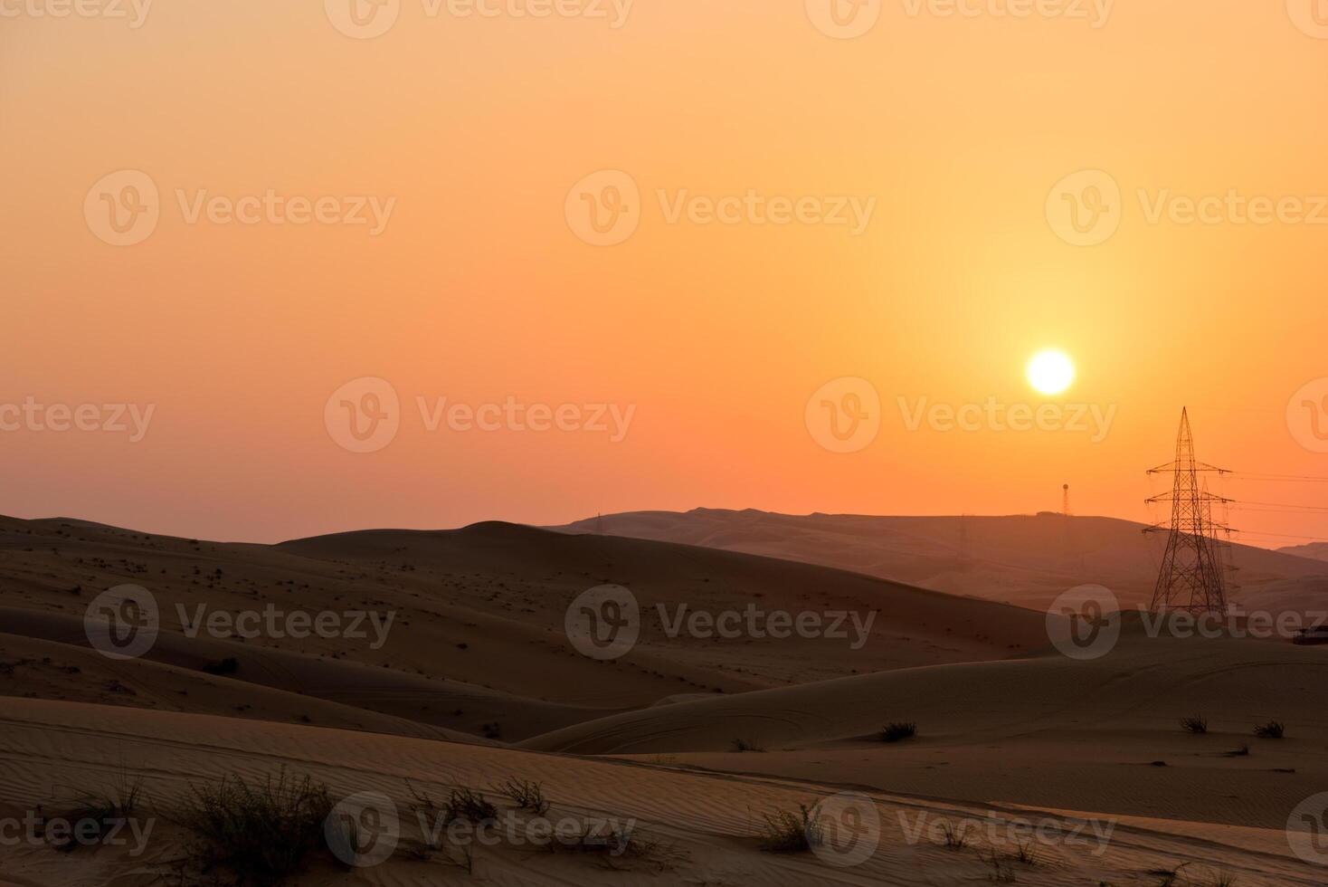 Desert dunes in Liwa, United Arab Emirates photo