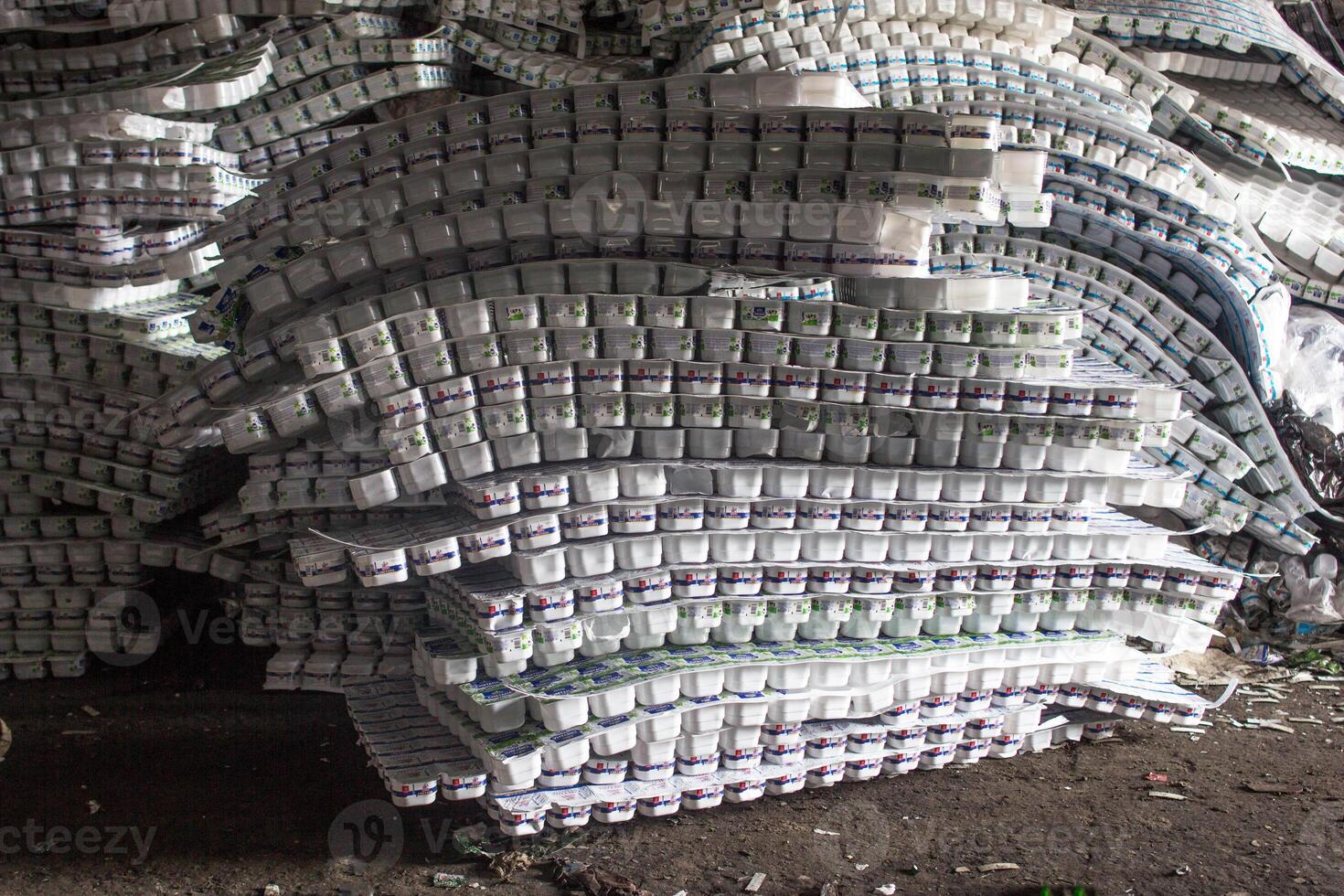 Plastic jars, bottles for garbage processing, plastic photo