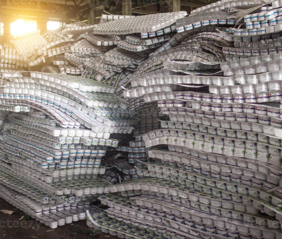 Plastic jars, bottles for garbage processing, plastic photo