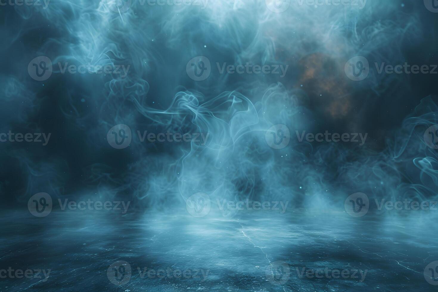 Mystical Ethereal Fog Over Water with Abstract Smoky Patterns for Fantasy Design photo