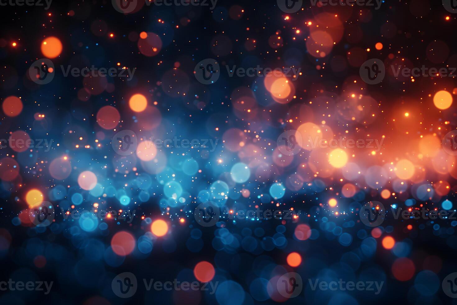 Vibrant Abstract Bokeh Lights in Red and Blue for Design and Backgrounds photo