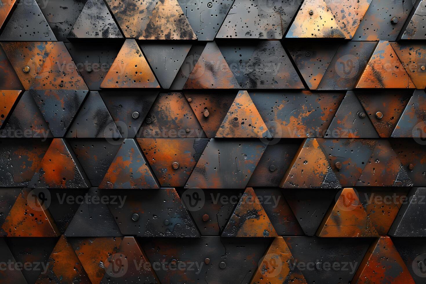 Geometric Rust and Metal Texture Pattern for Industrial Design and Art Projects photo