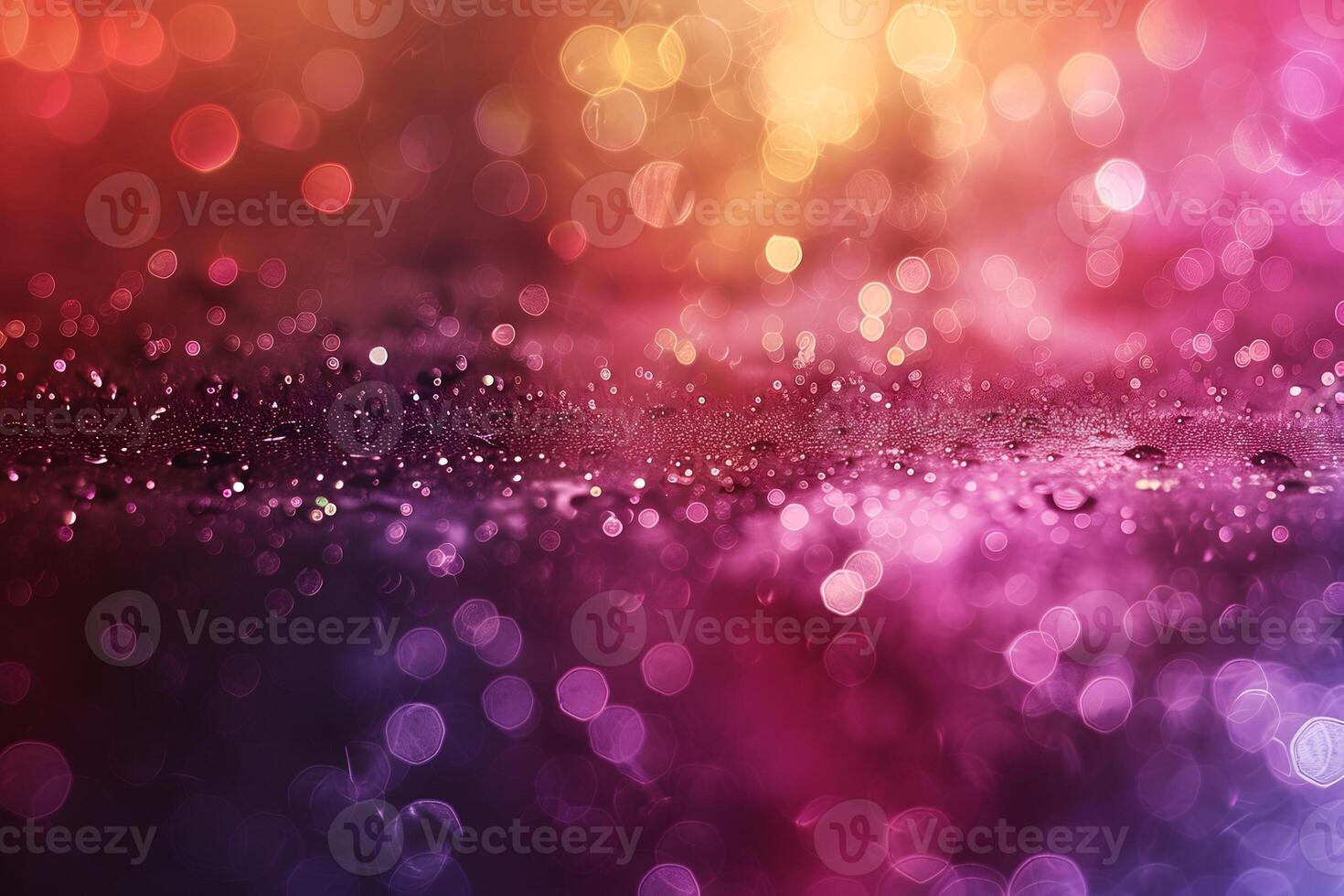 Vibrant Bokeh Lights in Red and Purple for Festive Background Design photo