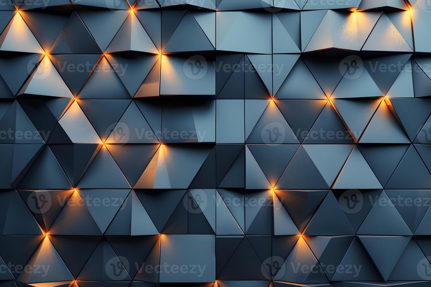 Geometric Abstract Pattern with Illuminated Triangles for Modern Design photo
