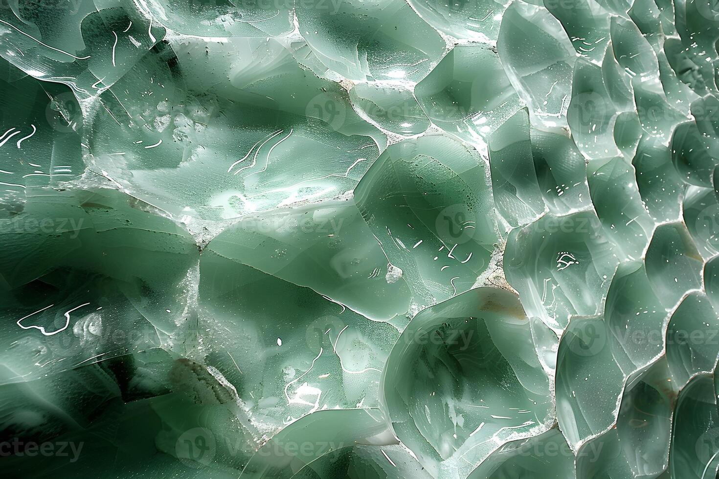 Mesmerizing Abstract Patterns in Green Liquid Glass for Modern Design photo