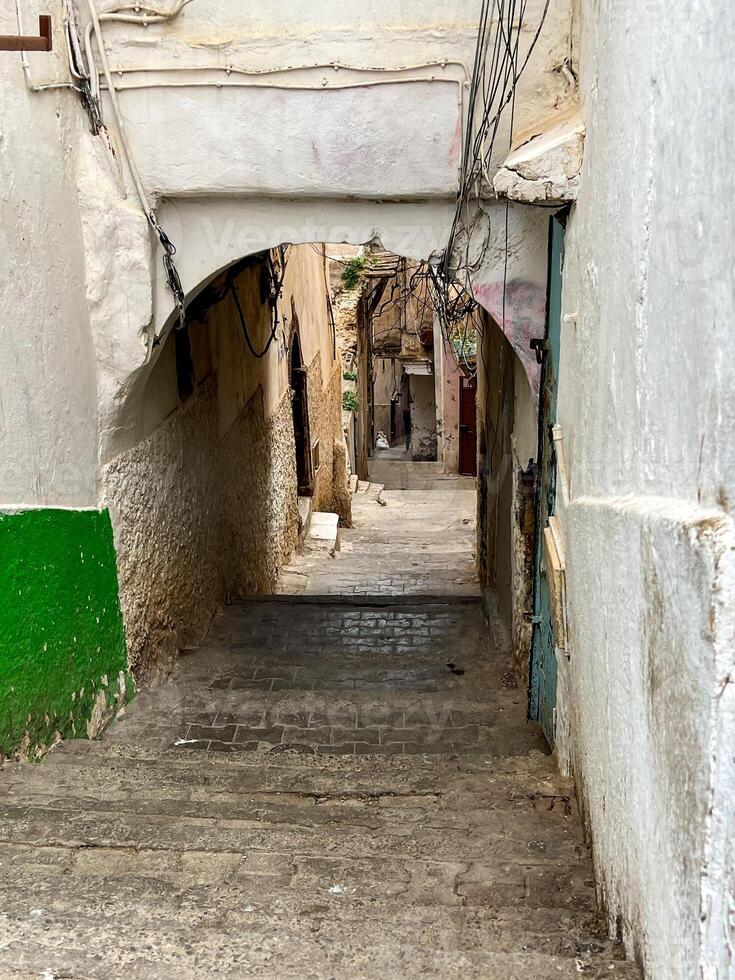 Narrow streets of old city, Casbah of Algiers photo