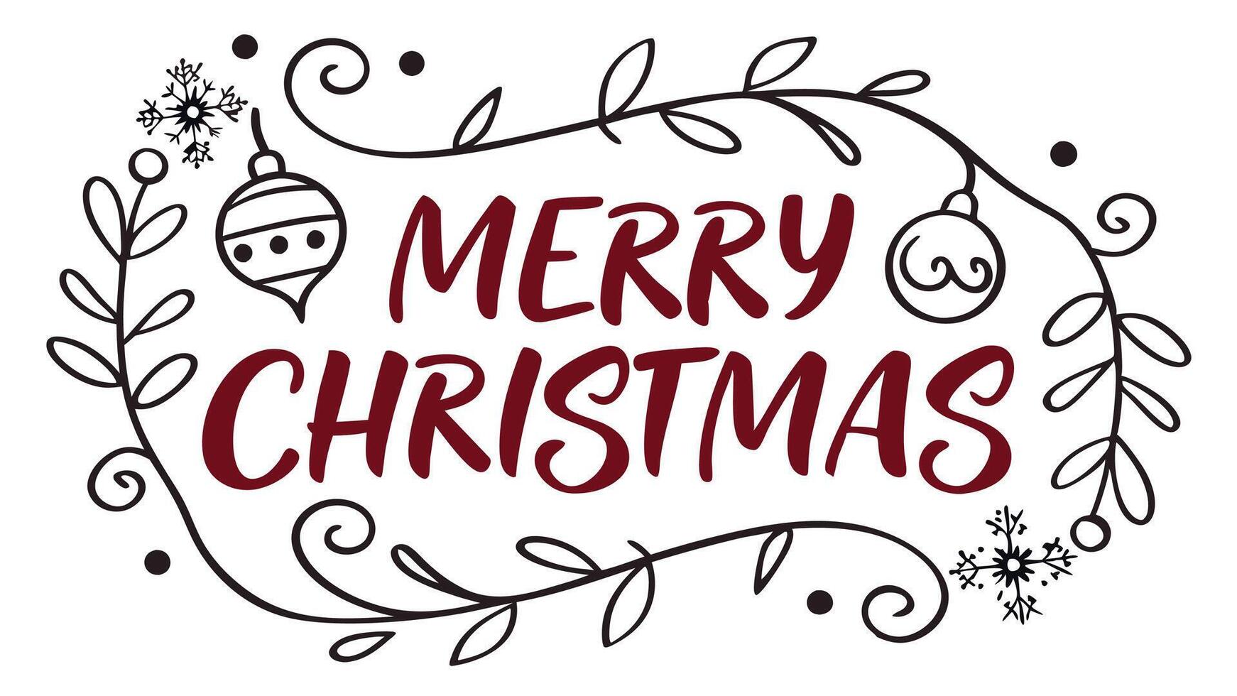 Fabulous Merry Christmas red empty background. Illustration vector