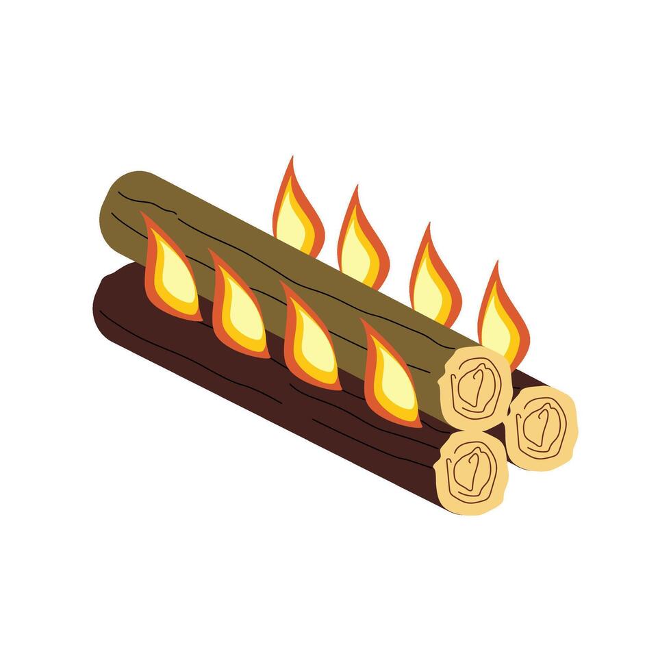 Campfire of the Nodja type vector