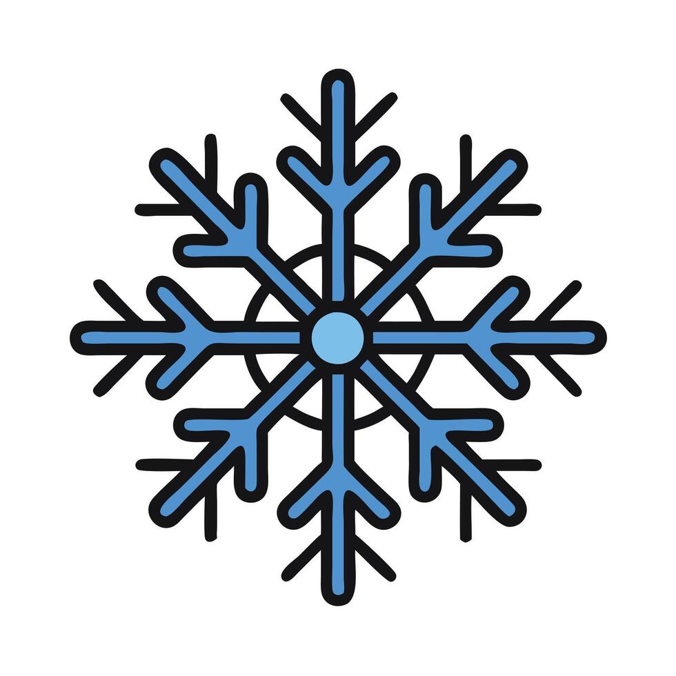 Snowflake icon illustration design vector