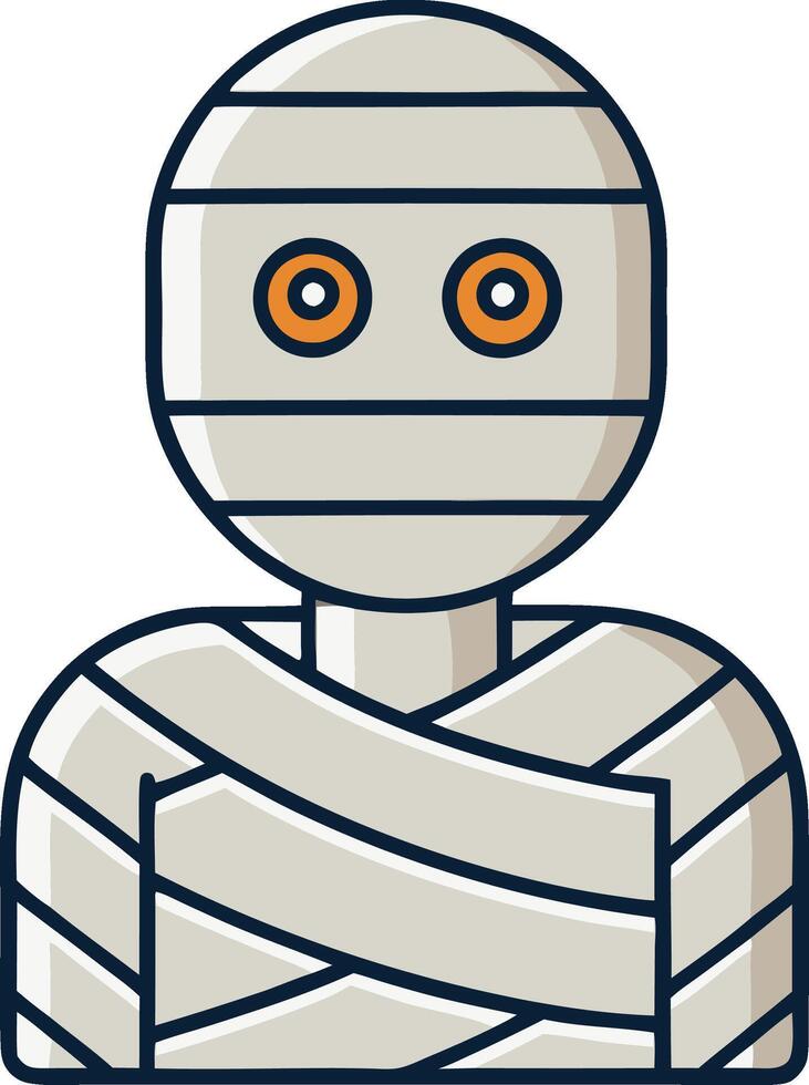 A mummy cartoon for Halloween vector