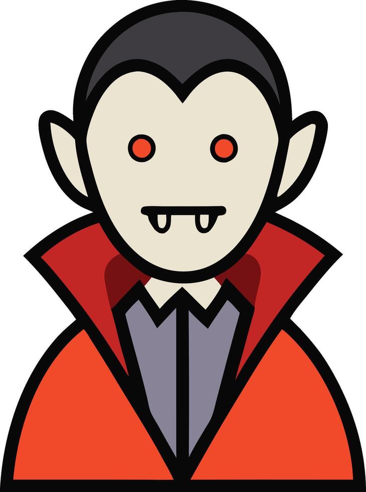 A vampire cartoon for Halloween vector