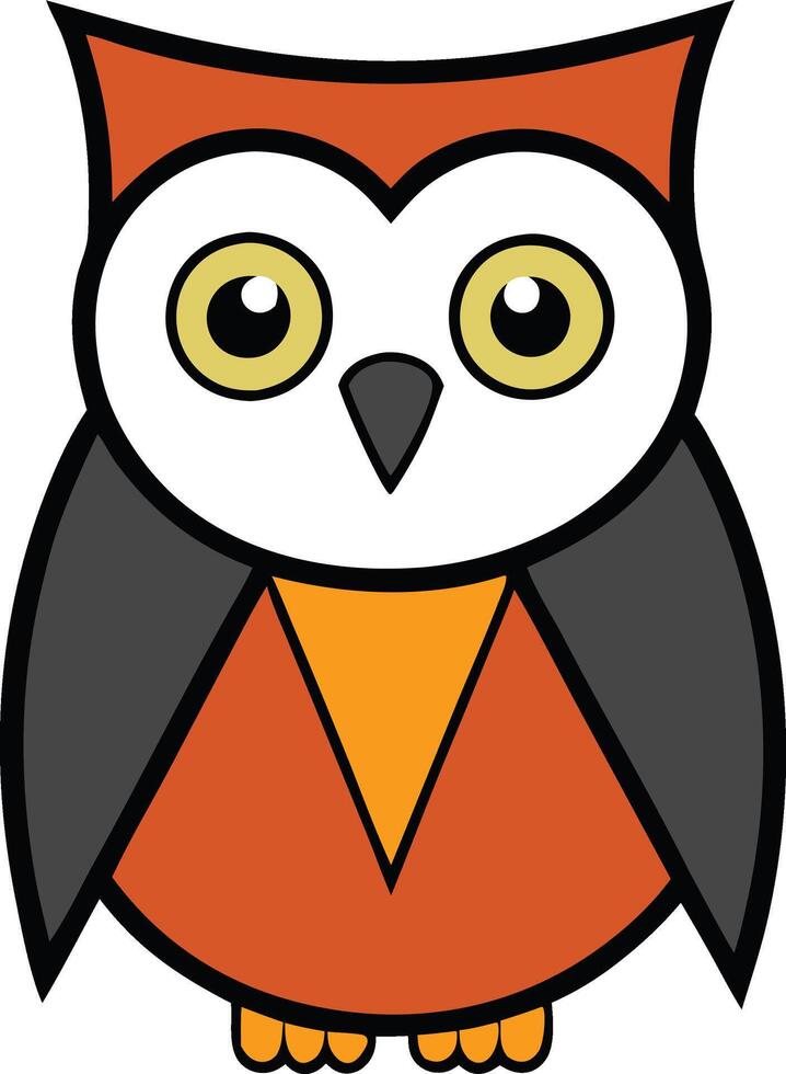 An owl cartoon for Halloween vector